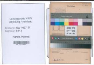 Entnazifizierung Helmut Kunze , geb. 12.03.1905 (Stadtinspektor)