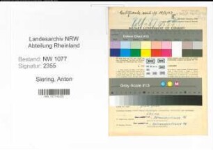 Entnazifizierung Anton Siering , geb. 12.10.1909 (Polizist)