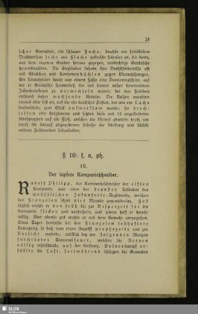 19. Der tapfere Kompanieschneider