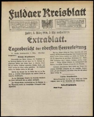 Ausgabe vom Freitag, den 03. März 1916.