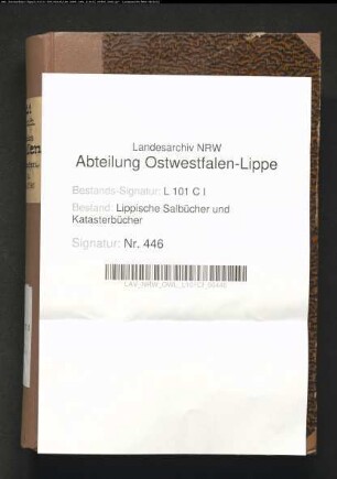 Salbuch des Amtes Sternberg von 1858, Bd. 1 (Duplikat)
