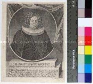 Porträt des lutherischen Theologen, Hofpredigers und Kopenhagener Theologieprofessors Franz Julius Lütkens