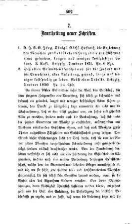 Beurtheilung neuer Schriften