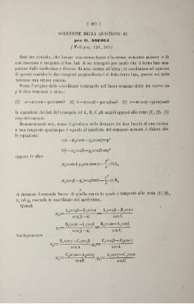 Soluzione della quistione 63 (Vedi pag. 123, 249).