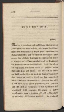 Dreyßigster Brief