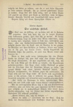 Fünftes Kapitel. Der nächtliche Besuch