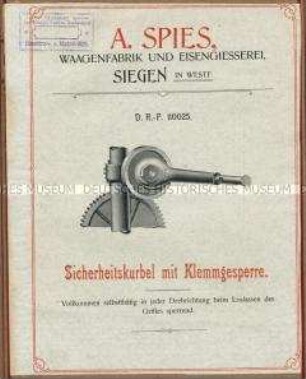 Sicherheitskurbel für Waagen