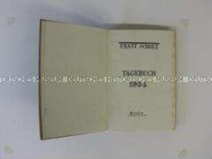 Handschriftliches Tagebuch mit eingeklebten Zeitungsausschnitten zum politischen Weltgeschehen 1956