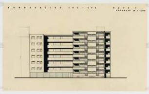 Wohnhäuser Bundesallee 182/183, Berlin-Wilmersdorf: Ansicht 1:100