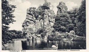 Zwei Postkarten, Externsteine Wasserseite