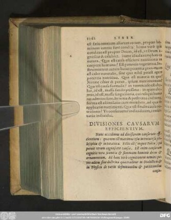 Divisiones Causarum Efficientium.