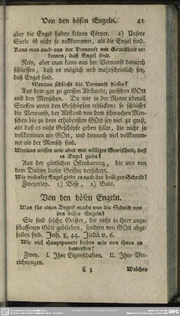 Von den bösen Engeln