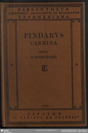 Pindari Carmina cum fragmentis selectis
