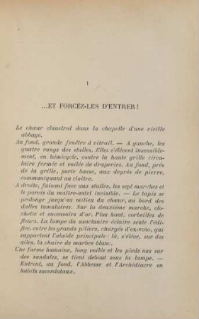 I. ... et forcez-les d'entrer!