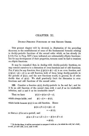 Chapter XI. Double-Periodic functions of the second order.