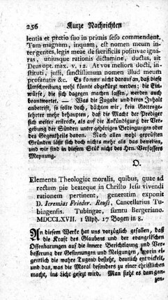 Elementa Theologiae moralis.