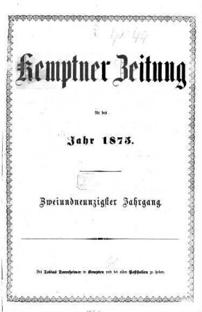 Kemptner Zeitung, 1875,1 = Jg. 92