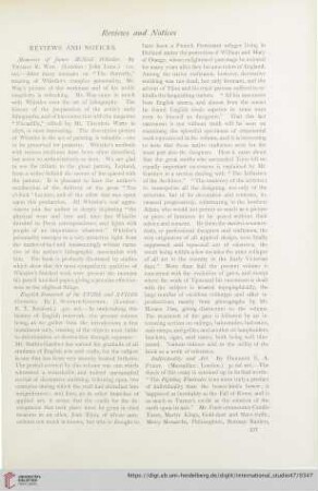 Reviews and Notices