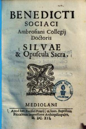 Silvae & opuscula sacra