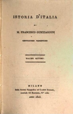 Istoria d'Italia, 7