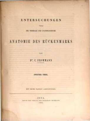 Untersuchungen über die normale und pathologische Anatomie des Rückenmarks, 2