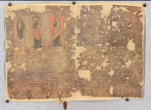 Ablassbrief (mit Transfix von 1342).