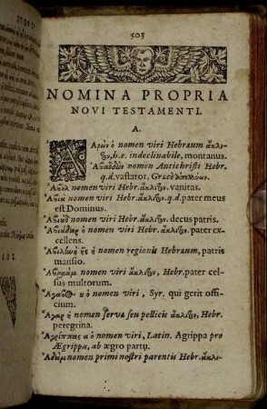 Nomina Propria Novi Testamenti