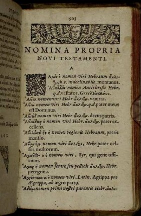 Nomina Propria Novi Testamenti