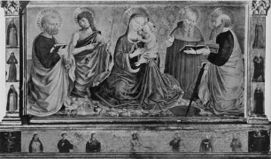 Madonna mit Kind zwischen Heiligen