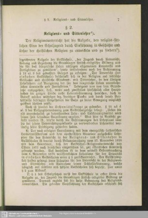 § 2. Religions- und Sittenlehre