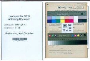 Entnazifizierung Karl Christian Breimhorst , geb. 04.10.1902 (Kohlenhaendler)