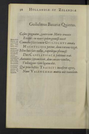 Guilielmus Bauariae Quintus.