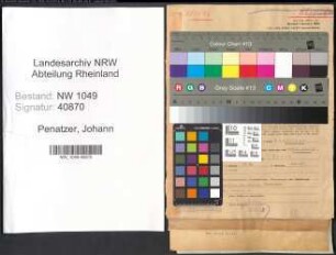 Entnazifizierung Johann Penatzer , geb. 29.12.1893 (Beamter)