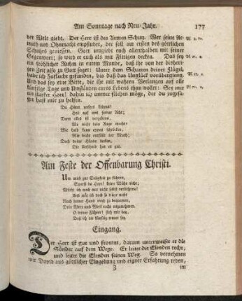 Am Feste der Offenbarung Christi