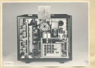 Spektrometer 3-12cm, Typ SPM 1, Nr. 08.84002.1, Rückseite geöffnet, Foto 1954