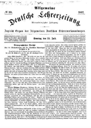 Stenographischer Bericht über die Verhandlungen des (9.) Deutschen Lehrertages zu Halle a. S. (Fortsetzung)