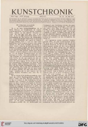Die Berliner Jubiläums-Kunstausstellung, [1]
