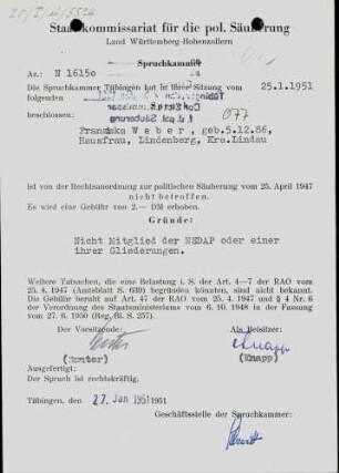 Weber, Franziska