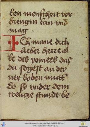 [2r - 13r] Gebete zur Passion Christi.