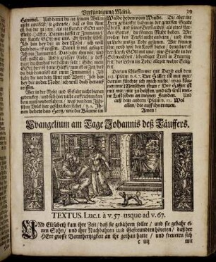 Evangelium am Tage Johannis deß Täuffers. - Epistel am Tage der Heimsuchung Mariä.