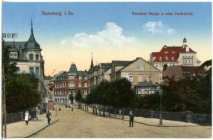 Radeberg. Dresdner Straße und neue Realschule