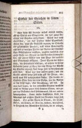 Einfalt des Griechen in seinen Sitten