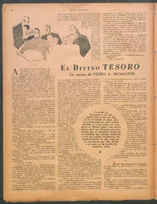 El divino tesoro : Un cuento de Pedro A. Inchauspe