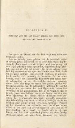 Hoofdstuk III. Mevrouw van der Amt krijgt bezoek van eene jonggehuwde Hollandsche dame