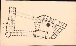 Schloss von Dr. Strousberg, Zbirow Umbau: Grundriss OG