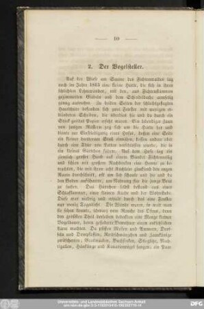 2. Der Vogelsteller.