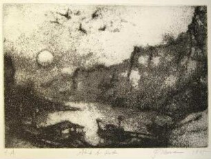 Abends bei Rathen