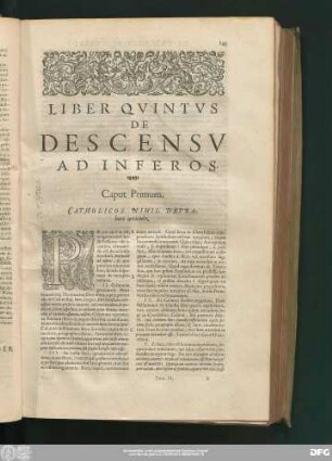 Liber Quintus. De Descensu Ad Inferos.