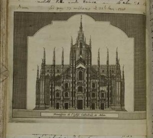 Frontispice de l Eglise Cathedrale de Milan.