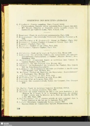 Verzeichnis Der Benutzten Literatur